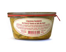 Charger l'image dans la galerie, Légumes fondants au Curry fumé et lait de Coco 200 g