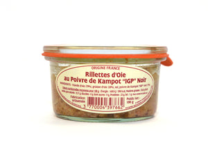 Rillettes d’Oie au Poivre de Kampot “IGP” Noir 100 g