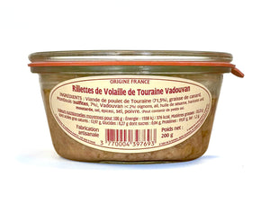 Rillettes de Volaille de Touraine Vadouvan 200 g
