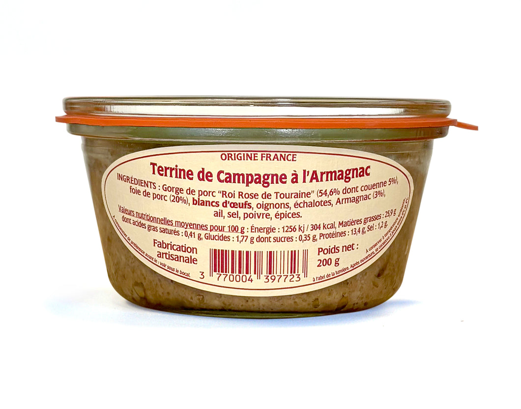 Terrine de Campagne à l’Armagnac 200 g