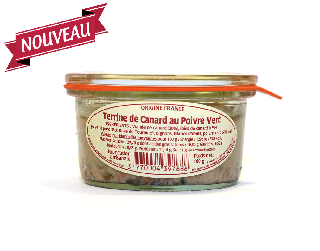 Terrine de Canard au Poivre Vert 100 g