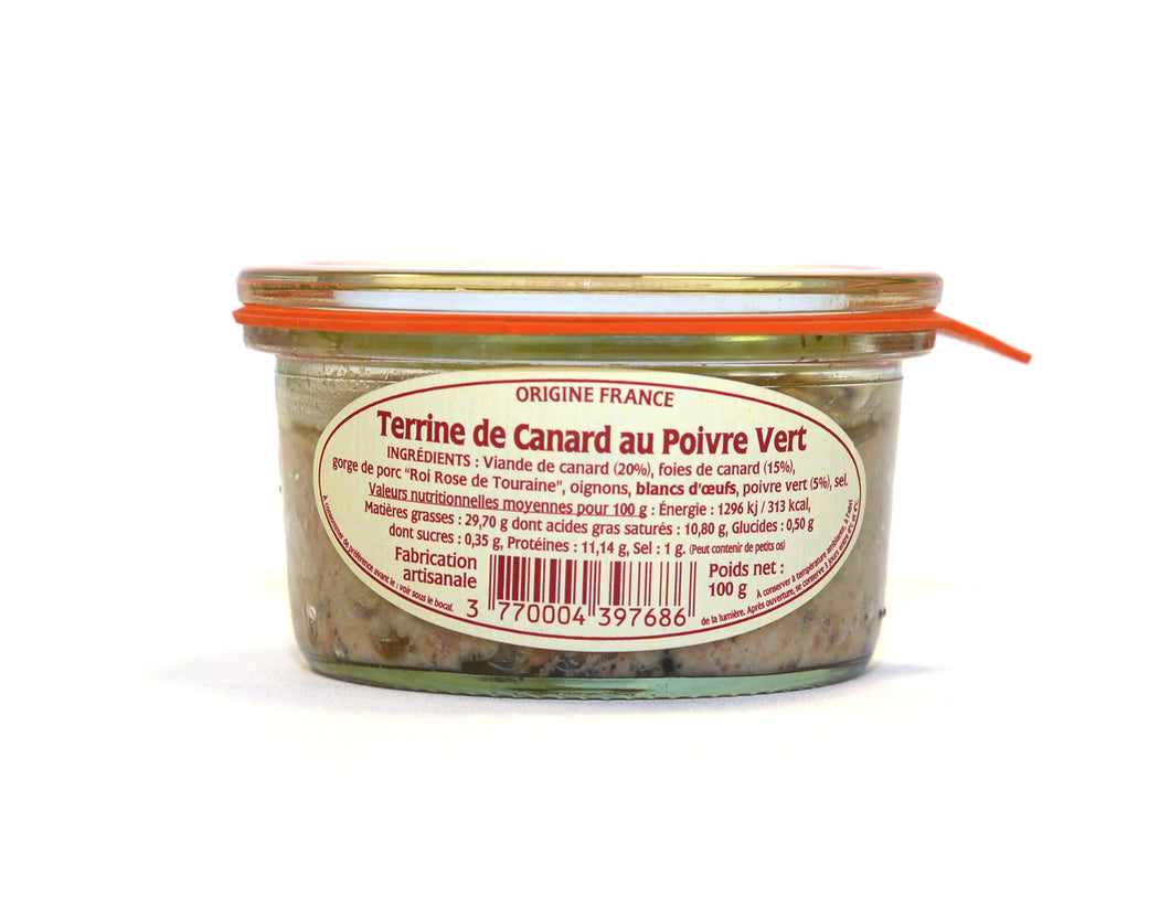 Terrine de Canard au Poivre Vert 100 g