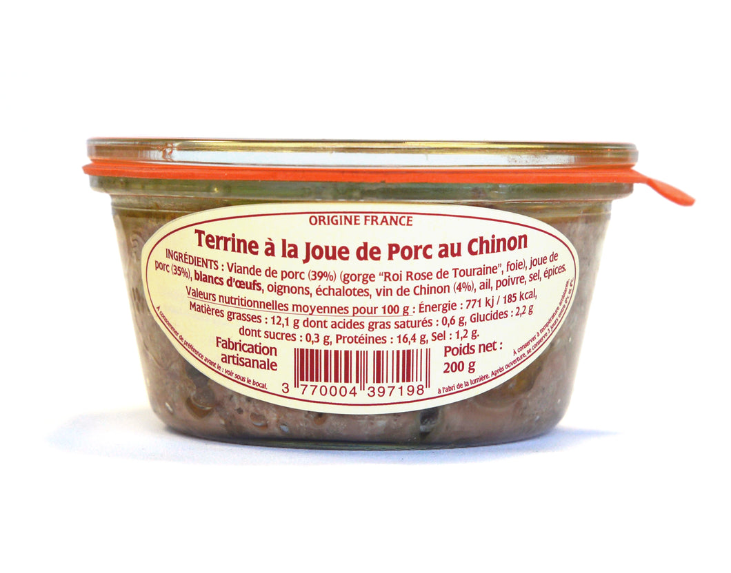 Terrine à la Joue de Porc au Chinon 200 g