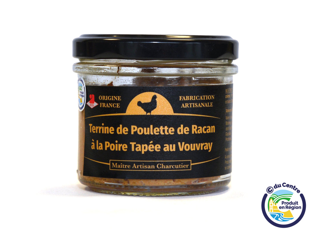 Terrine de Poulette de Racan à la Poire Tapée et au Vouvray 80 g