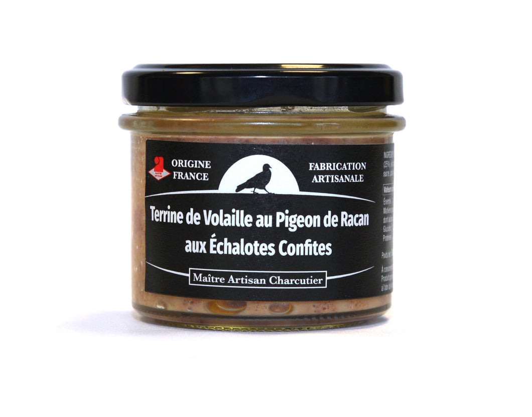 Terrine de Volaille au Pigeon de Racan aux Échalotes Confites 80 g