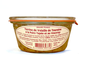 Terrine de Volaille de Touraine à la Poire Tapée et au Vouvray 200 g